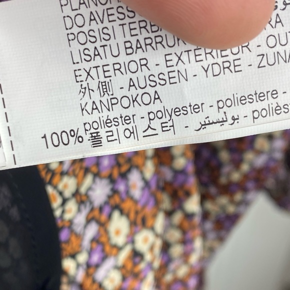 Zara Floral Print mini long sleeve dress NWT XL - Picture 2 of 12